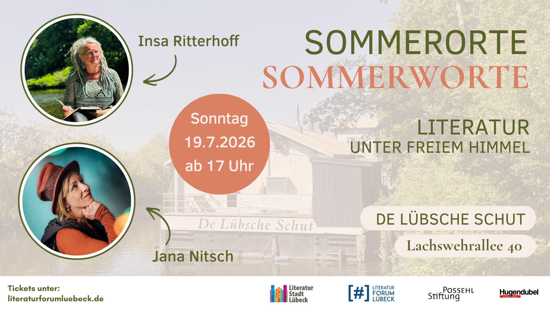 Kachel Lesung Insa Ritterhoff / Jana Nitsch